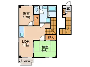 リベルテボイス【2階】の間取り