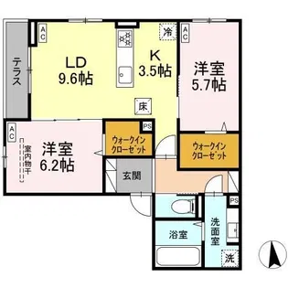 CLASSEUM仙台小田原I【1階】の間取り