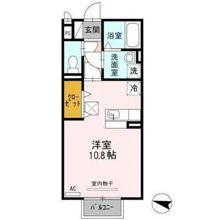 エラン与賀【1階】の間取り