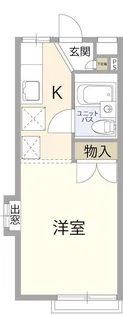 コーポ田園【1階】の間取り
