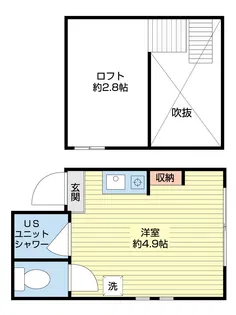 アベニール高円寺【2階】の間取り