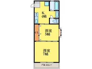 ファミールアキツ【3階】の間取り