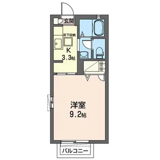 リザイア【1階】の間取り