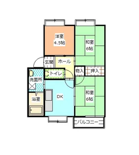 カーサ・ハガA【2階】の間取り