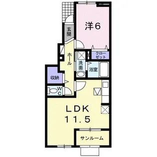 メビウス【1階】の間取り