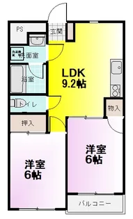 プレステージマンション【5階】の間取り