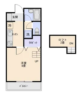 市川第5ハイツ【2階】の間取り