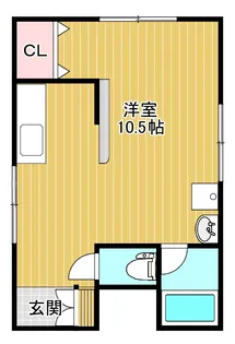1Rの間取り画像