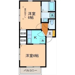 ジョイ・ノーヴァII【2階】の間取り