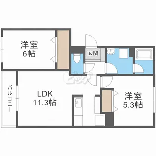 フェバリット壱番館【2階】の間取り