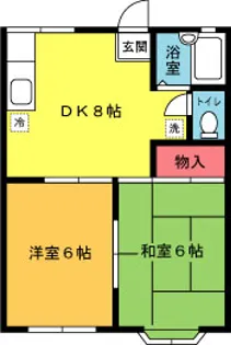 ビュー松林【2階】の間取り