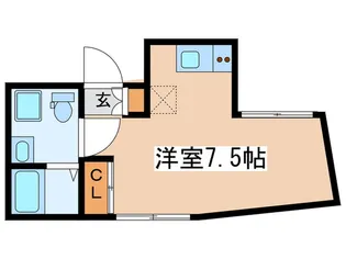 クオリア渋谷本町【3階】の間取り