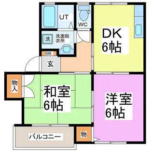 メープル館【2階】の間取り