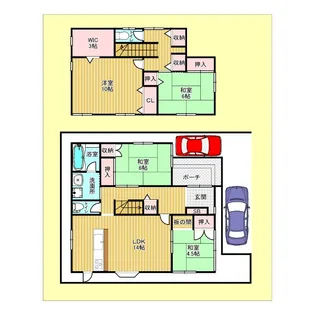 大阪府豊中市浜1【一戸建】の間取り