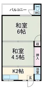 第1永楽荘【2階】の間取り