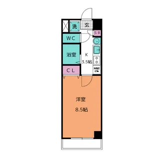 カリンマンション【4階】の間取り