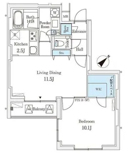 ロイジェント銀座【4階】の間取り