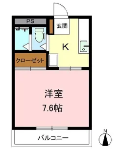 1Kの間取り画像