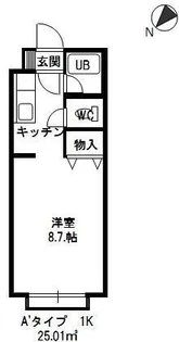 ル・ノール白石駅前I【4階】の間取り