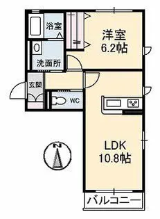 プロスペール【2階】の間取り