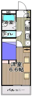 レオパレスグリーンアンバー【2階】の間取り