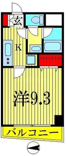 パークキューブ本所吾妻橋【8階】の間取り