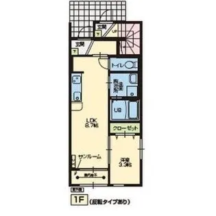 ばっくほーむA棟【1階】の間取り