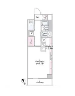 ヴァンテ・アン神楽坂【4階】の間取り