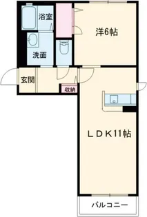 ソレイユコートA【2階】の間取り