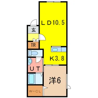 Tハウス3・2 II【1階】の間取り