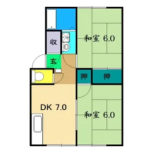ラナ神田【1階】の間取り