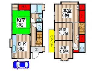 千葉県市川市宮久保4【一戸建】の間取り
