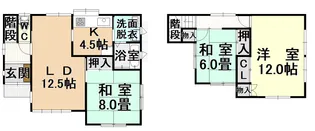 青森県八戸市大字大久保字町道【一戸建】の間取り