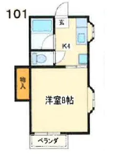 シャンティC【2階】の間取り