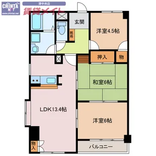 シティライフ桜橋 202号室【2階】の間取り