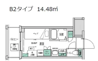 キャンパスヴィレッジ溝の口【9階】の間取り