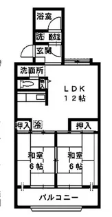 ペルリーノ武蔵関【1階】の間取り