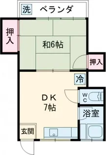 コーポ北斗【2階】の間取り