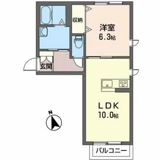 リッシュメゾン【2階】の間取り