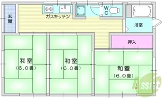 宮城県仙台市太白区山田本町【一戸建】の間取り