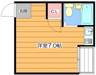 あかつきマンション【2階】の間取り