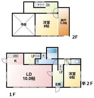 千葉県大網白里市金谷郷【一戸建】の間取り