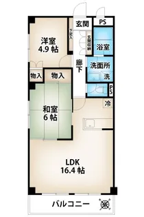 ドミール東大宮【3階】の間取り