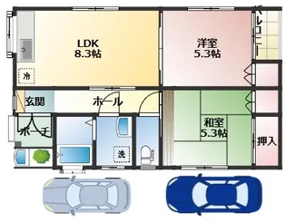 新潟県新潟市中央区大島【一戸建】の間取り