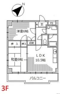 神奈川県座間市相模が丘2【マンション】の間取り