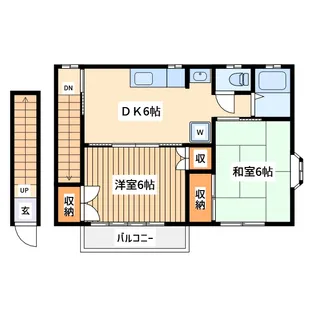 メイプルハウス3【2階】の間取り