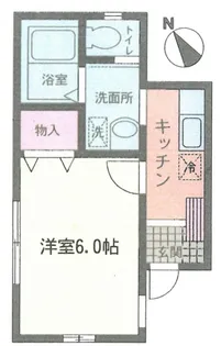 フラッツK【1階】の間取り