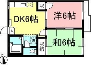 パステルコート【2階】の間取り