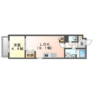 Le ciel 中村日赤(ル シエル)【2階】の間取り