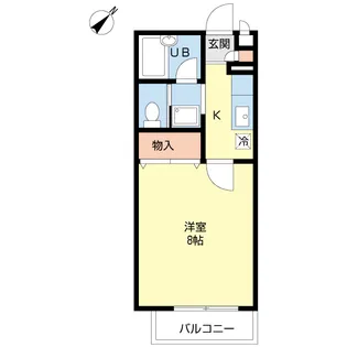 ドミール宮崎【1階】の間取り
